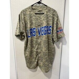 Las Vegas Area 51 Alien Aviators Minor League Baseball Digi Camo USO Jersey XL